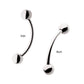 Titanium-Internally Threaded Curved Barbells