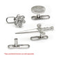 Titanium Internally Threaded with 2 Hole Dermal Anchor Base with 14g Threading