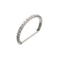 Titanium D-Ring Clicker with CNC Set Clear CZ Gem
