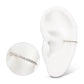 Titanium D-Ring Clicker with CNC Set Clear CZ Gem