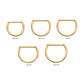 24Kt Gold PVD Titanium D-Ring Clicker