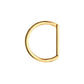 24Kt Gold PVD Titanium D-Ring Clicker