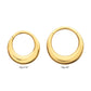 24Kt Gold PVD Titanium Sleek Dome Septum Front Facing Hinged Segment Clicker