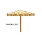 24Kt Gold PVD Titanium Threadless Sun Face Top
