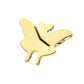 24kt Gold PVD Titanium Threadless Prong Set Gem Luna Moth Top