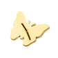 24kt Gold PVD Titanium Threadless Butterfly Top