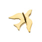 24kt Gold PVD Titanium Threadless Flying Swallow Top