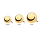 24Kt Gold PVD Titanium Threadless Dome Top