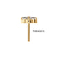 24Kt Gold PVD Titanium Threadless Titanium Threadless Refined Trinity Top