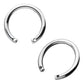 Titanium 2 Drilled Hole Front-set Circular Barbell