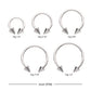 Titanium Internally Threaded Spike Ends Circular Barbell