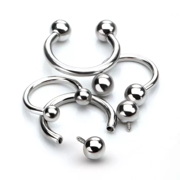 Titanium Internally Threaded Basic Circular Barbells