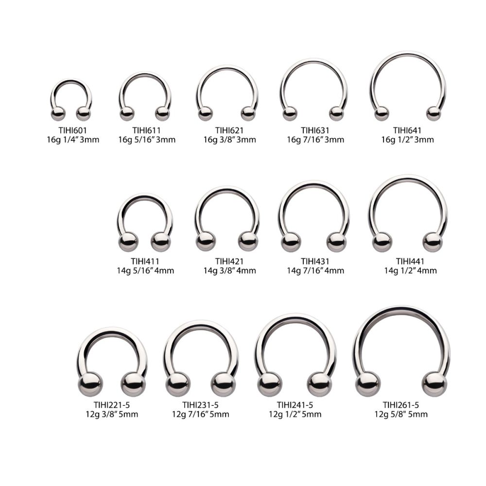 Titanium-Internally Threaded Basic Circular Barbells