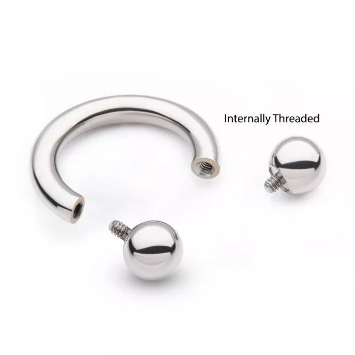 Titanium Internally Threaded Basic Circular Barbells
