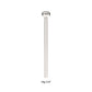Titanium 2.5mm Bezel Set Preciosa Gem Nose Pin