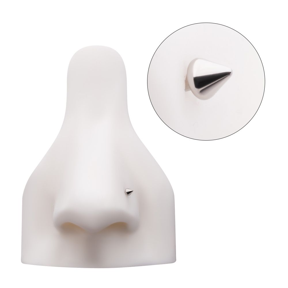 Titanium Spike Top Nose Pin