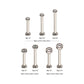 18g Titanium Internally Threaded 2.5mm Base and Bezel Set Swarovski Crystal Micro Labret
