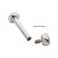 18g Titanium Internally Threaded 2.5mm Base and Bezel Set Swarovski Crystal Micro Labret