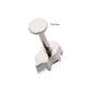 Titanium Internally Threaded Flat Base Labret with Prong Set Kite Shape CZ Top