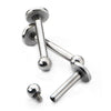 Titanium-Internally Threaded Labret with 4mm Base and 3mm Ball