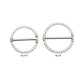 Titanium CNC Set Gem Nipple Clicker Ring | Sold by piece