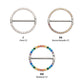 Titanium CNC Set Gem Nipple Ring Clicker | Sold by piece