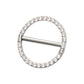 Titanium CNC Set Gem Nipple Ring Clicker | Sold by piece
