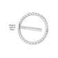 Titanium CNC Set Gem Nipple Clicker Ring | Sold by piece