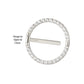 Titanium CNC Set Gem Nipple Ring Clicker | Sold by piece