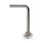 Titanium 4-Prong Set CZ L-Shape Nose Pin