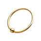24Kt Gold PVD Titanium Captive Bead Ring with Attached Ball