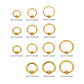 24KT Gold PVD Titanium Basic Captive Bead Ring