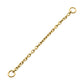 24Kt-Gold PVD Titanium 1.5mm Rolo Chain with 2 Rings