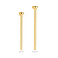 24Kt-Gold PVD Titanium Bezel Set CZ Nose Pin