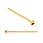 24Kt-Gold PVD Titanium Bezel Set CZ Nose Pin