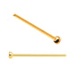 24Kt Gold PVD Titanium Bezel Set  Synthetic Opal Nose Pin