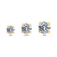 24KT Gold PVD Titanium 4-Prong Set Gem Nose Pin