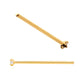 24KT Gold PVD Titanium 4-Prong Set Gem Nose Pin