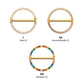 24Kt Gold PVD Titanium CNC Set Gem Nipple Ring Clicker | Sold by piece