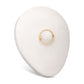 24Kt Gold PVD Titanium CNC Set Gem Nipple Clicker Ring | Sold by piece