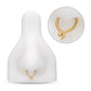 24Kt Gold PVD Titanium Snake Front Facing Hinged Segment Clicker