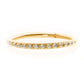 24KT Gold PVD Titanium CNC Set Clear CZ Eternity Side Facing Hinged Segment Clicker