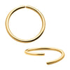 24Kt Gold PVD Titanium Seamless Split Ring