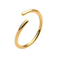 24Kt Gold PVD Titanium Seamless Split Ring