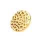 24Kt-Gold PVD Titanium Internally Threaded Hammered Disk Top
