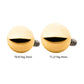 24KT Gold PVD Titanium Internally Threaded with Ball Top