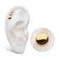 24KT Gold PVD Titanium Internally Threaded with Ball Top