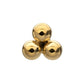 24Kt Gold PVD Titanium Internally Threaded Trinity Ball Top