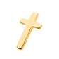 24KT Gold PVD Titanium Internally Threaded with Cross Top