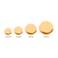 24Kt Gold PVD Titanium Internally Threaded Flat Disc Top